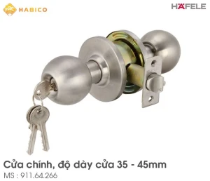 Khóa Tay Nắm Tròn Hafele 911.64.266 Cửa Chính Loại Lớn