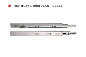 Ray trượt 3 tầng giảm chấn IVAN 02453.400