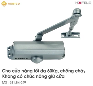 Tay Đẩy Hơi Cùi Chỏ Cửa Không Điểm Dừng Hafele 931.84.649