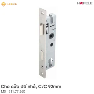 Thân khóa cho cửa đố nhỏ E30/92D Hafele 911.77.260