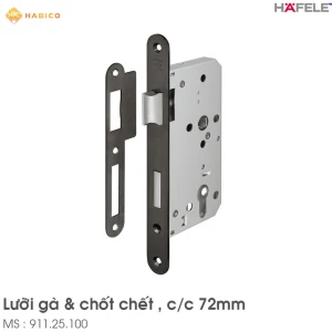 Thân Khóa Lưỡi Gà Chốt Chết C/C 72mm Hafele 911.25.100