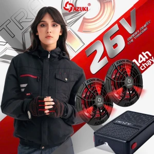 Áo điều hòa Azuki Extra X10 26V - Công nghệ Inverter tiết kiệm pin