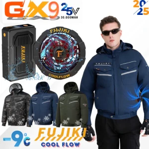 Áo điều hòa FUJIKI GX9 Chính Hãng | Quạt 25V, Pin 30.000mAh