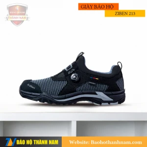 Giày bảo hộ Ziben 213 Chính hãng Khóa vặn, cổ thấp