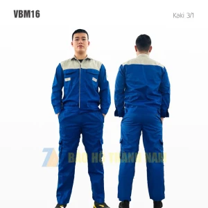 Quần áo bảo hộ Kaki 3.1 – Màu xanh phối ghi