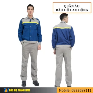 Quần áo bảo hộ vải Kaki cao cấp DN15 – Có phản quang