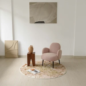 Thảm trải sàn Sichu tròn lông mềm