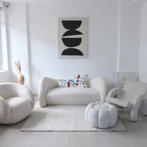 Thảm trải sàn Wully không viền Ghi nhạt dệt len khổ tùy chọn