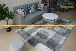 Thảm trải phòng khách LAM-463-grey