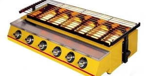 Bếp nướng hàu bằng gas loại 6 đầu đốt dài (cỡ lớn)