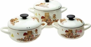 Bộ 3 nồi tráng men Fujihoro FTCV-3 Nhập khẩu Thái lan