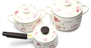 Bộ 3 nồi tráng men nhật bản Fujihoro MCPV-3