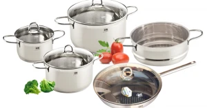 Bộ nồi chảo cao cấp Elo Smaragd Plus 5 chiếc nhập khẩu Đức