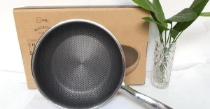 Chảo chống dính sâu lòng 3 đáy Blackcube Fivestar 24cm