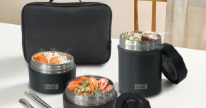 Hộp đựng cơm giữ nhiệt Lebenlang LBL8568 loại 3 ngăn
