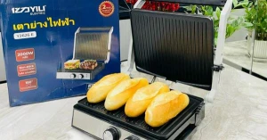 Máy ép nóng bánh mì Yili Y2626E công suất 2000W