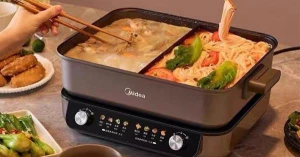 Nồi lẩu điện hai ngăn Midea loại 2 ngăn Hàng nội địa