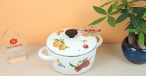 Nồi tráng men Fujihoro FRV-20W Dung tích 3L Nhật bản