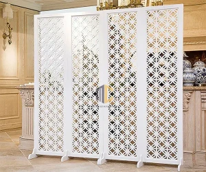 Bình phong che bếp đồng tiền