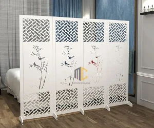 Bình phong nhựa cây trúc