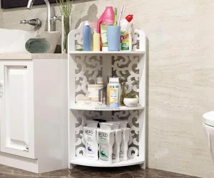 Kệ góc bồn rửa chén hoa chồi