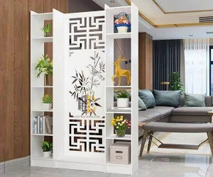 Kệ vách ngăn cầu thang chim trúc