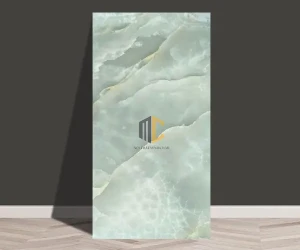 Tấm dán tường giả đá PVC xanh ngọc