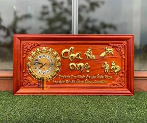 Tranh đồng hồ Cha Mẹ