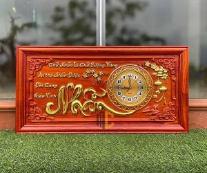 Tranh đồng hồ chữ Nhẫn
