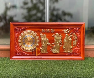 Tranh đồng hồ Phúc Lộc Thọ