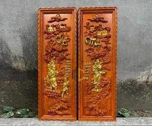 Tranh gỗ công cha nghĩa mẹ