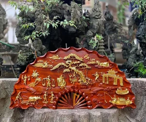 Tranh quạt Đồng Quê