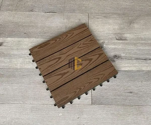 Vỉ nhựa giả gỗ ban công