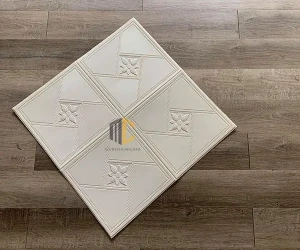 Xốp dán tường 3D hoa văn