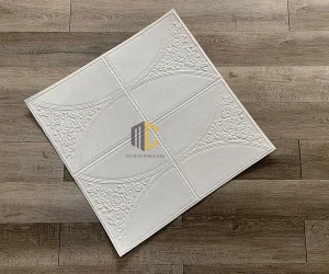 Xốp dán tường da hoa hồng