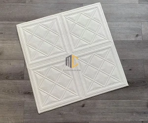 Xốp dán tường hình quả trám