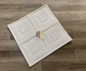 Xốp dán tường ô vuông