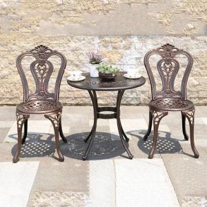 Bộ 2 Ghế Nhôm Đúc Ngoài Trời SV02