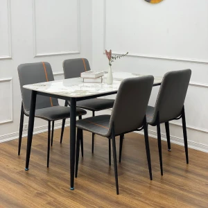 Bộ Bàn Ăn 4 Ghế Mặt Đá Nhập Khẩu Vertical
