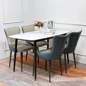 Bộ Bàn Ăn 4 Ghế Royal Sọc Nhập Khẩu