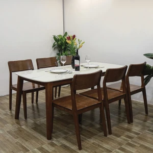 Bộ Bàn Ăn 6 Ghế Gỗ Sồi VIP2