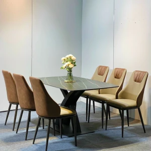 Bộ Bàn Ăn 6 Ghế Mặt Đá Nhập Khẩu Spot