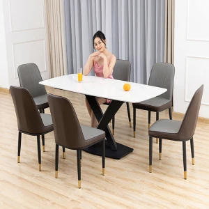 Bộ Bàn Ăn 6 Ghế Monet Không Tay Chân X