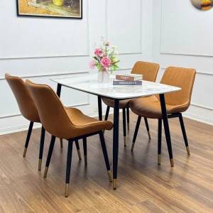 Bộ Bàn Ăn Mặt Đá 4 Ghế Loft Sang Trọng Đẹp KM 35%