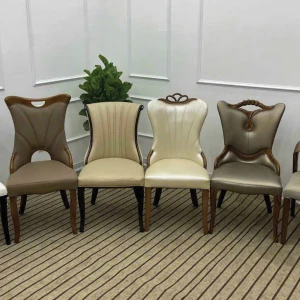 Ghế Ăn Tân Cổ Điển Cao Cấp Khung Sồi Bọc Da Nhập Khẩu