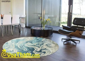 THẢM TRÒN SỢI NGẮN HỌA TIẾT I0023R20