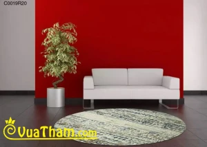 THẢM TRÒN SỢI NGẮN THỔ NHĨ KỲ C0019R20