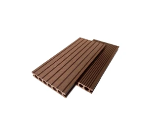 Sàn Gỗ Nhựa Ngoài Trời Swood 140x25 NâuLỗ Tròn Giá Rẻ