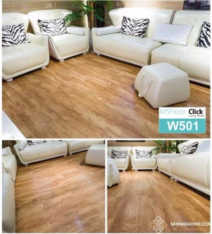 Sàn Bóc Dán Vân Gỗ MSFLOOR W501 - sàn nhựa tự dính vân gỗ