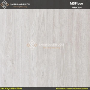 Sàn Nhựa Giả Gỗ Có Hèm Khóa Msfloor C504